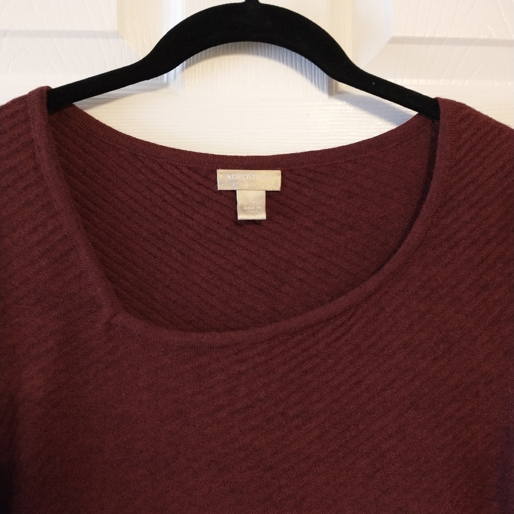 Nordstrom Studio 121 Short Sleeved Rib Knit Sweater - Picture 2 of 7